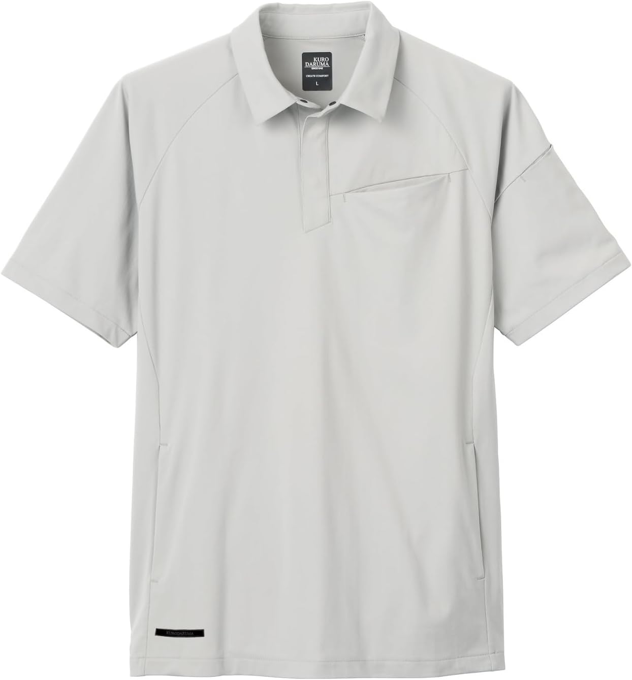 

Мужская поло-рубашка с коротким рукавом Kurodarma 26906 This Is The Daruma, серебряный