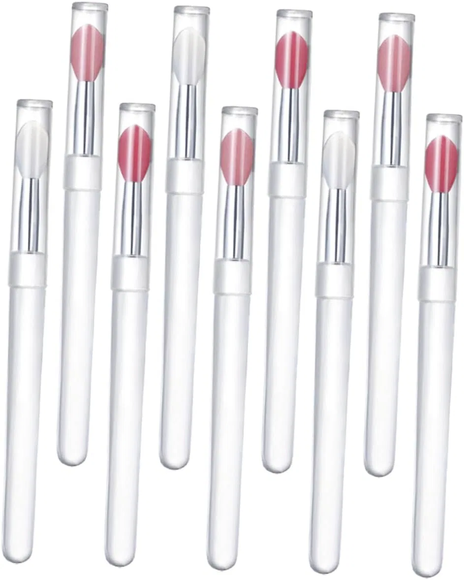 Набор кистей для губ Silicone Lip Brush Applicator, 9 шт, Beatifufu