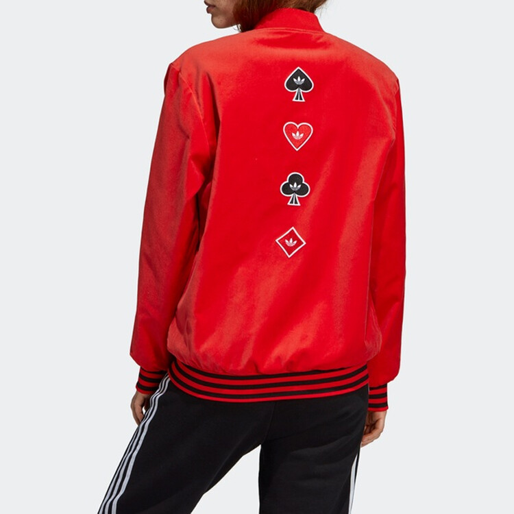 Куртка Vday женская красная Adidas Originals, красный — фото 3