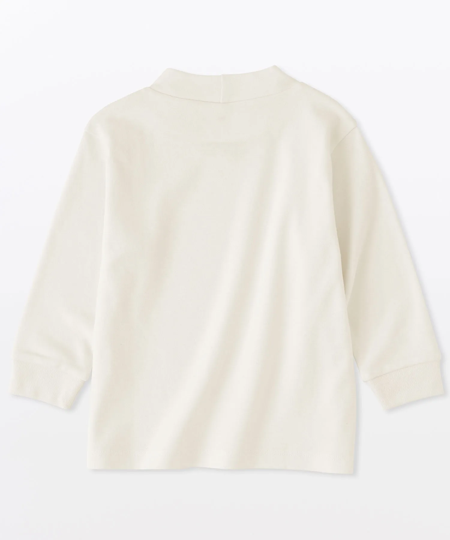 Детская футболка с высоким горлом с начёсом Uniqlo серая — фото 2