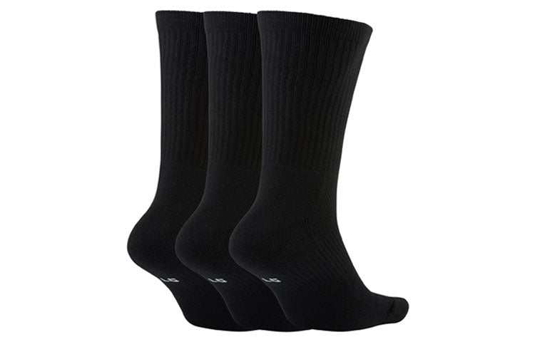 Носки Nike Everyday Crew Basketball Sports 3-pack Quick-drying Mid-calf Length Sock Black DA2123-010 — фото 2