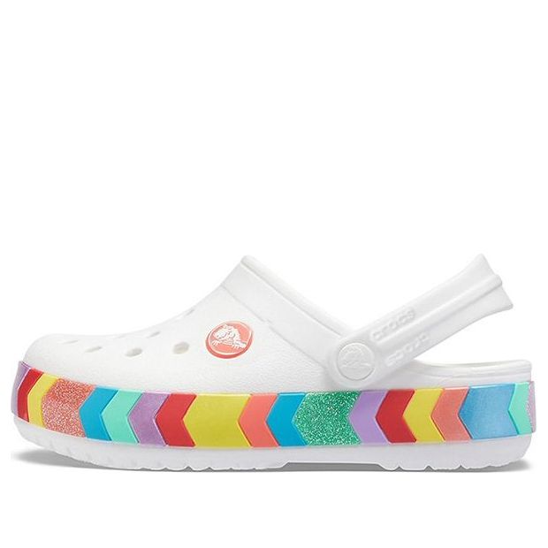 

Сандалии Crocs Rainbow Outdoor Beach Sports Big Boys White Sandals, белый