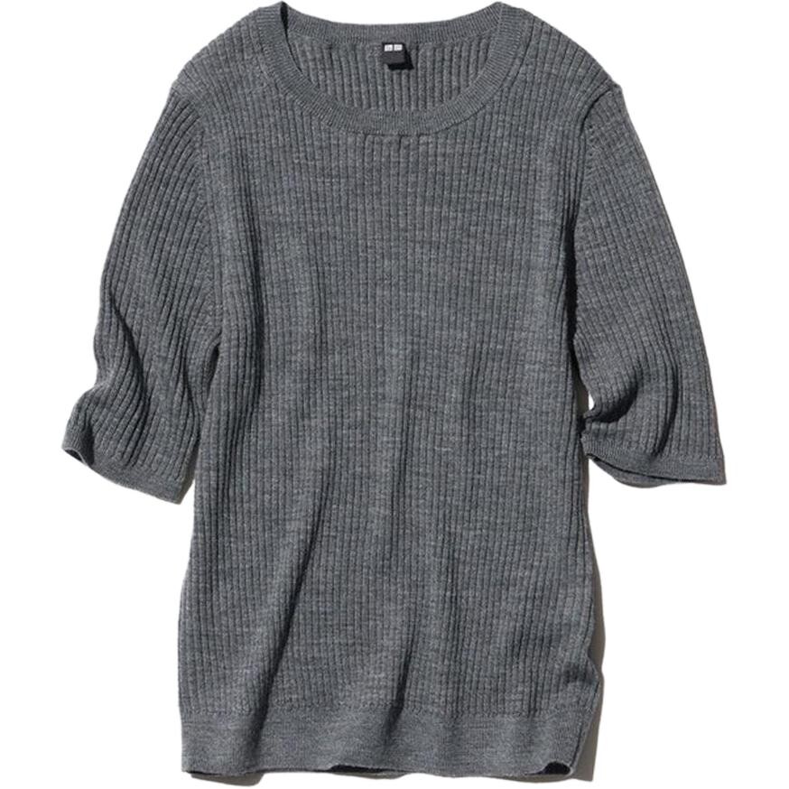 

Свитер женский Uniqlo, свинцово-серый
