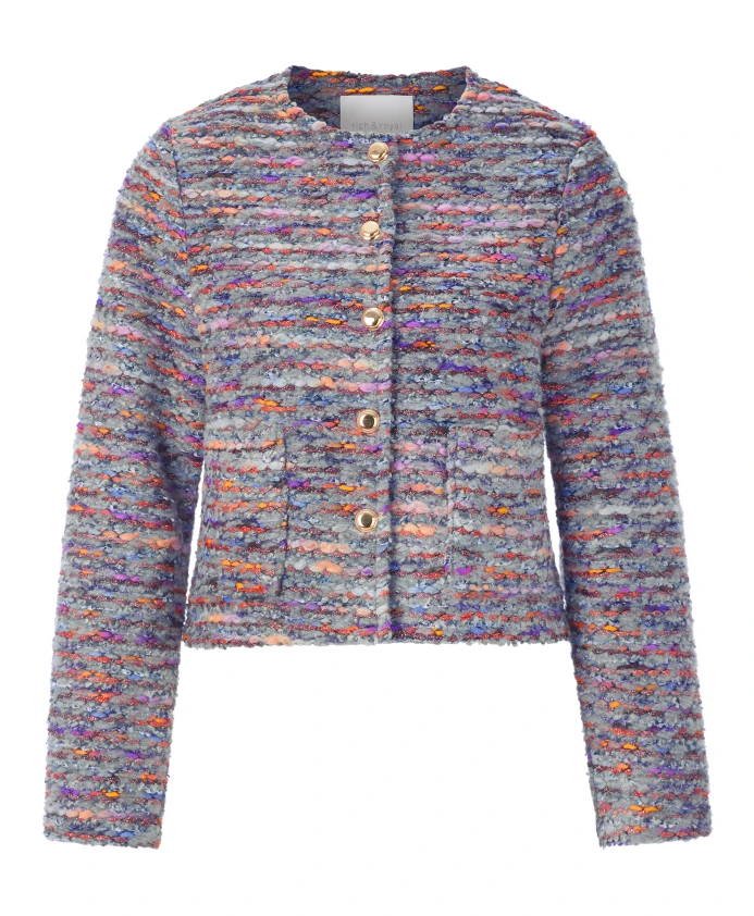 

Куртка с капюшоном из букле Rich & Royal, мультиколор