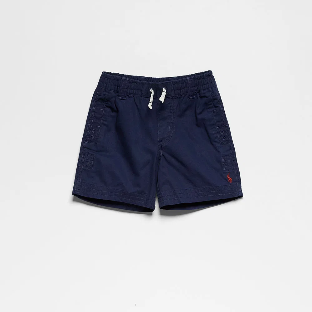 Детские хлопковые чиносы на шнурке тёмно-синего цвета от Polo Ralph Lauren Children