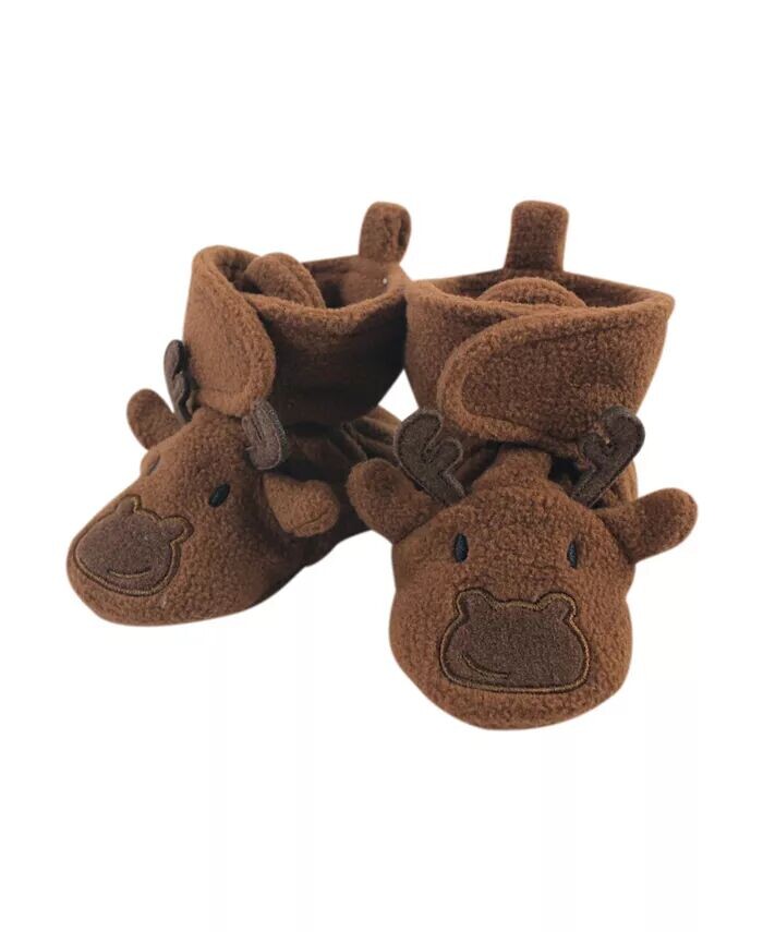 

Уютные флисовые пинетки Moose для маленьких девочек и мальчиков Hudson Baby