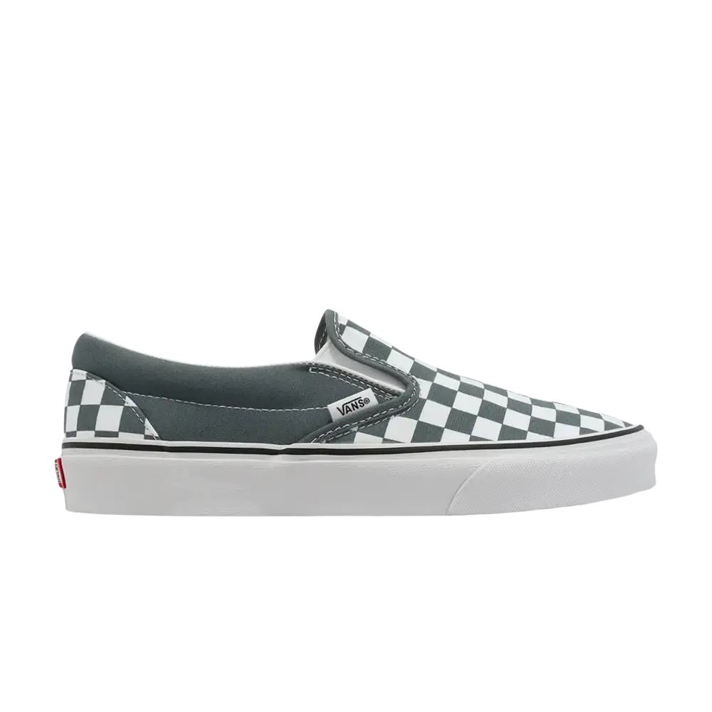 Классические слипоны Vans текстильные, серый/белый