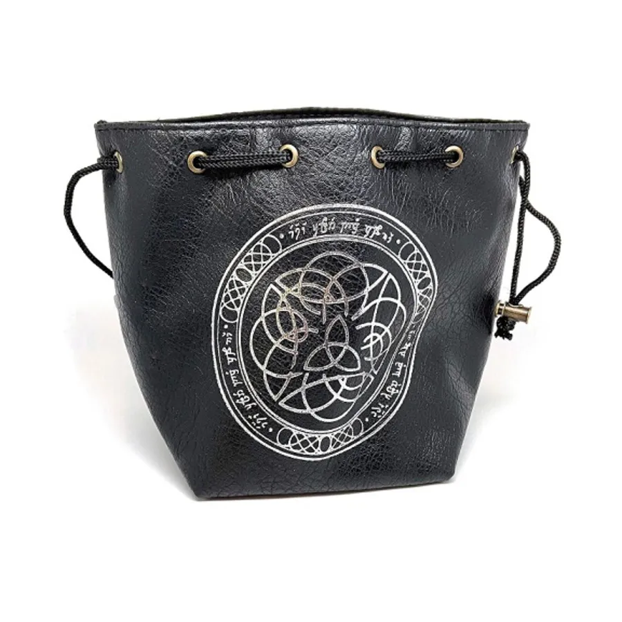 

Черная кожаная сумка для игральных костей — Эльфийские руны, Dice Cups, Bags, and Other Accessories (Easy Roller Dice)