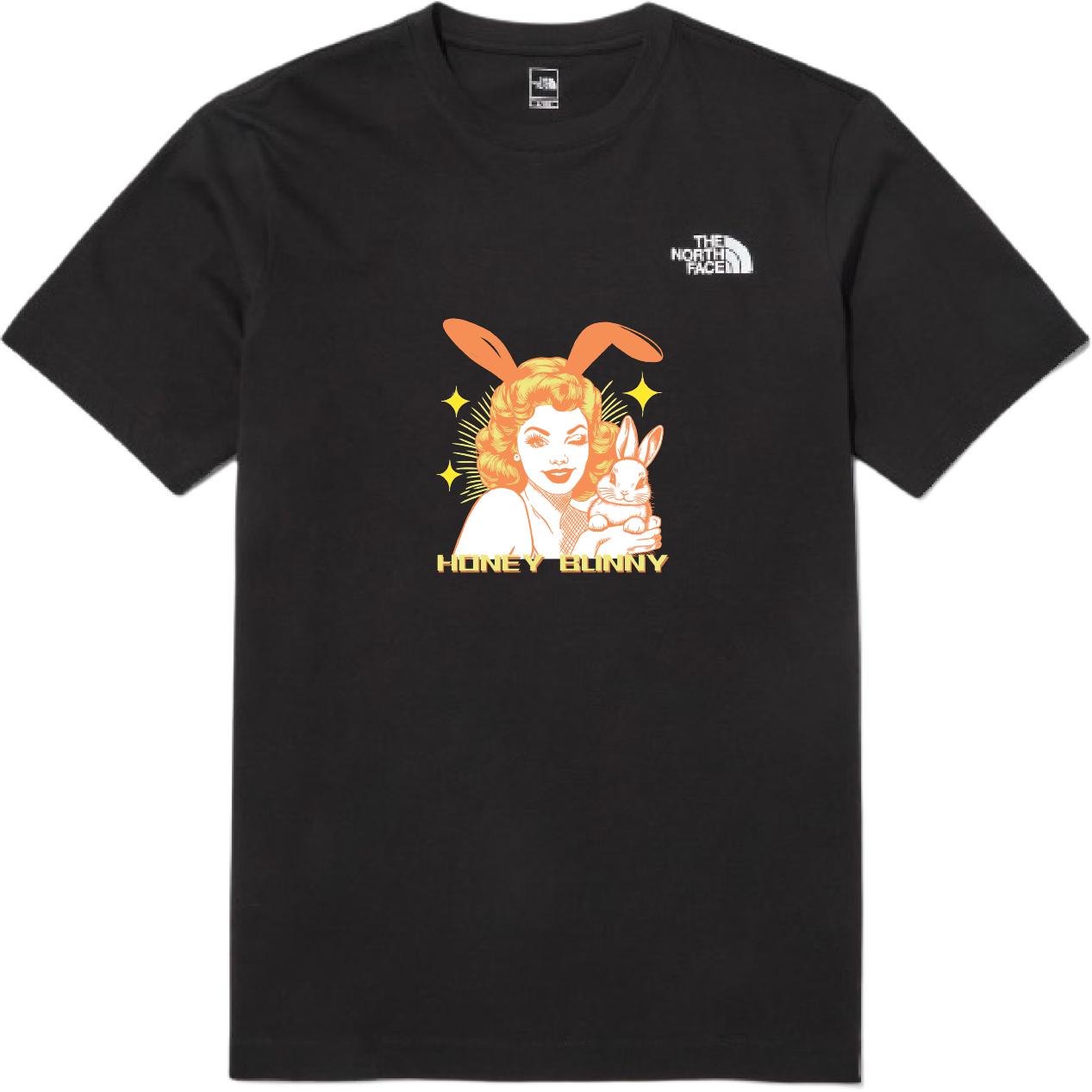 

THE NORTH FACE Американский винтажный пуловер с коротким рукавом, футболка Unisex Black, Черный, THE NORTH FACE Американский винтажный пуловер с коротким рукавом, футболка Unisex Black