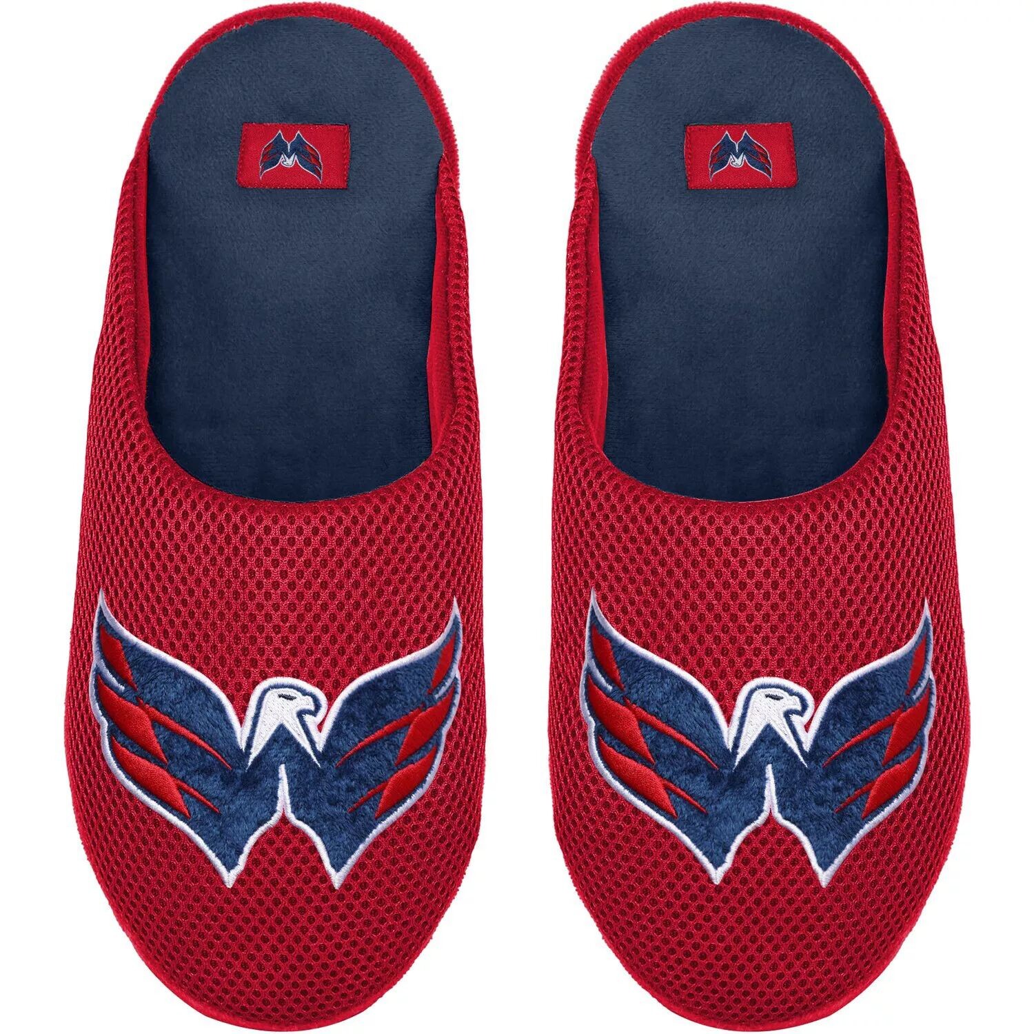 

Мужские слиперы с цветными блоками и большим логотипом FOCO Washington Capitals