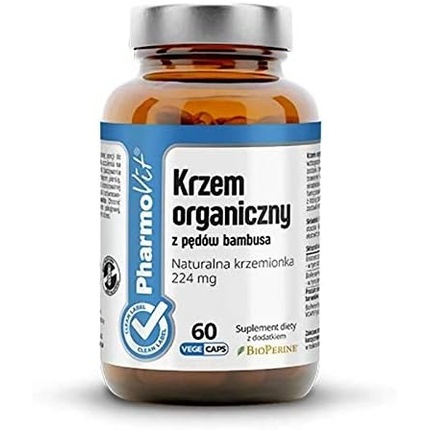 

Органический кремний из побегов бамбука, натуральный кремний 224 мг с биоперином 60 капсул PharmoVit