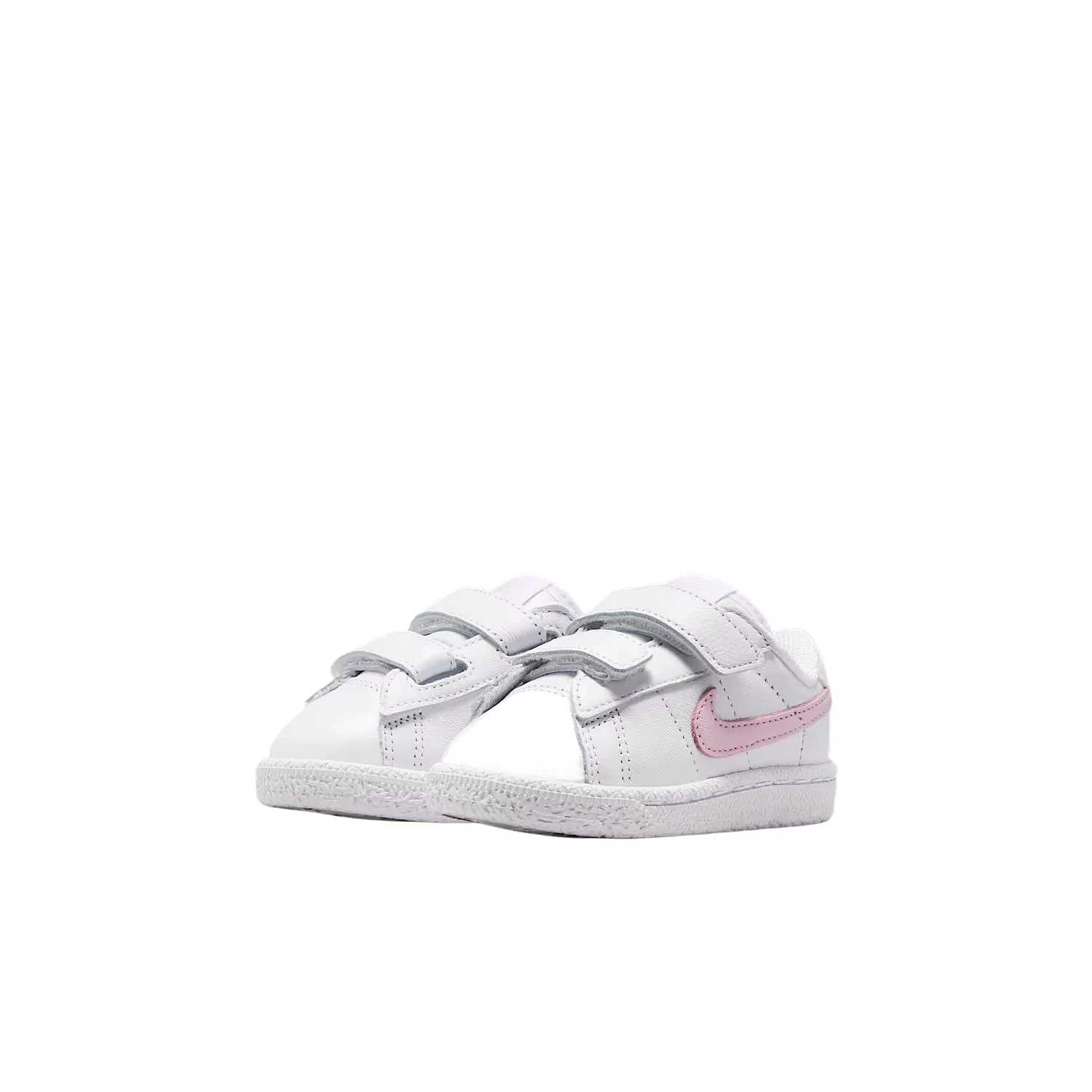 Кроссовки теннисные низкие Nike Classic Leather для малышей бело-розовые — фото 3