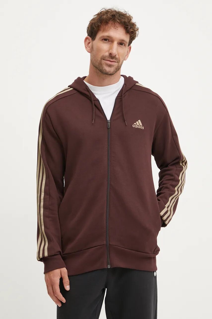 

Хлопковая толстовка adidas Essentials, коричневый