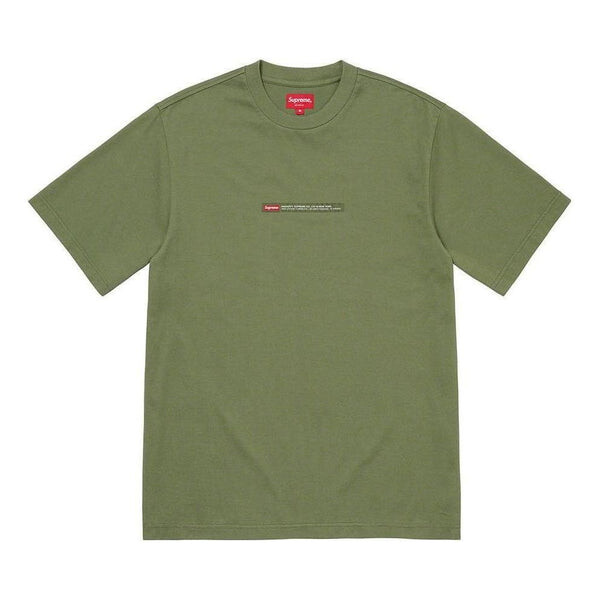 

Футболка property label s/s t-shirt 'olive green' Supreme, зеленый