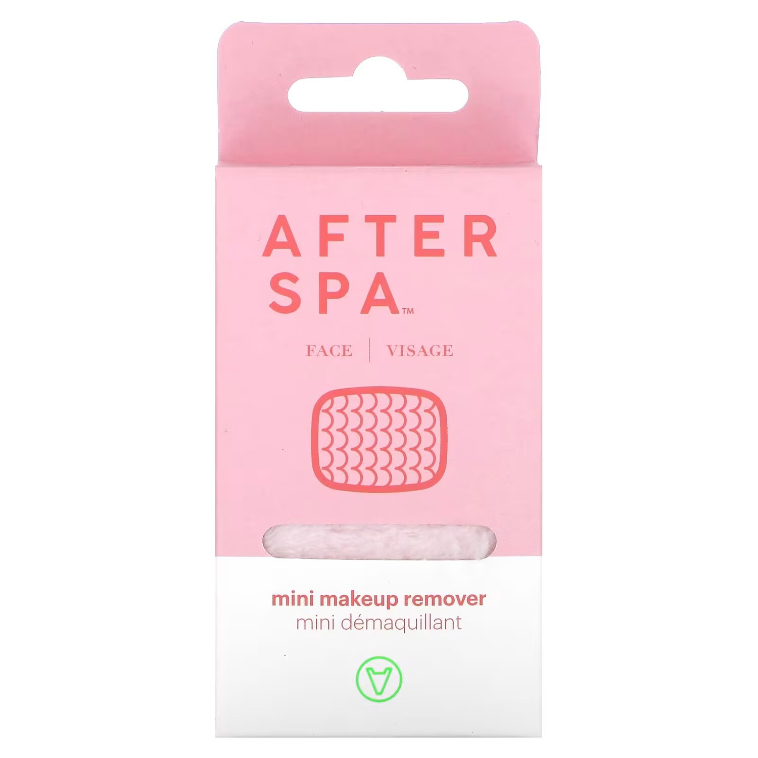

Подушечка для снятия макияжа AfterSpa Mini, розовое