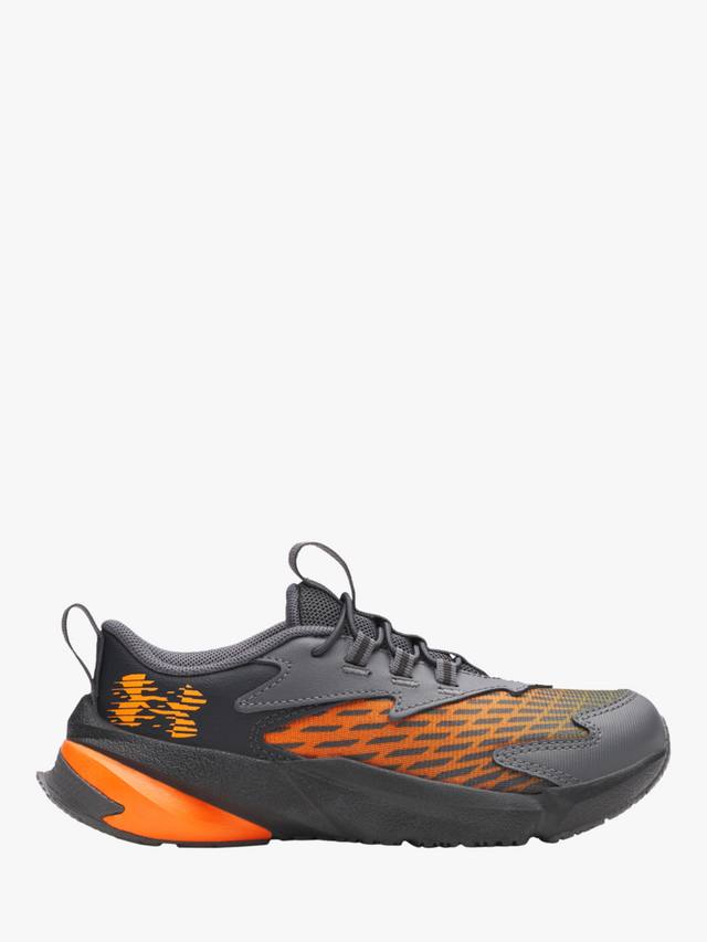

Детские беговые кроссовки BPS Scramjet 7 Leather Under Armour, Anthracite/Orange