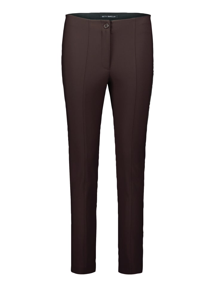 

Betty Barclay Узкие деловые брюки светло-бордового цвета