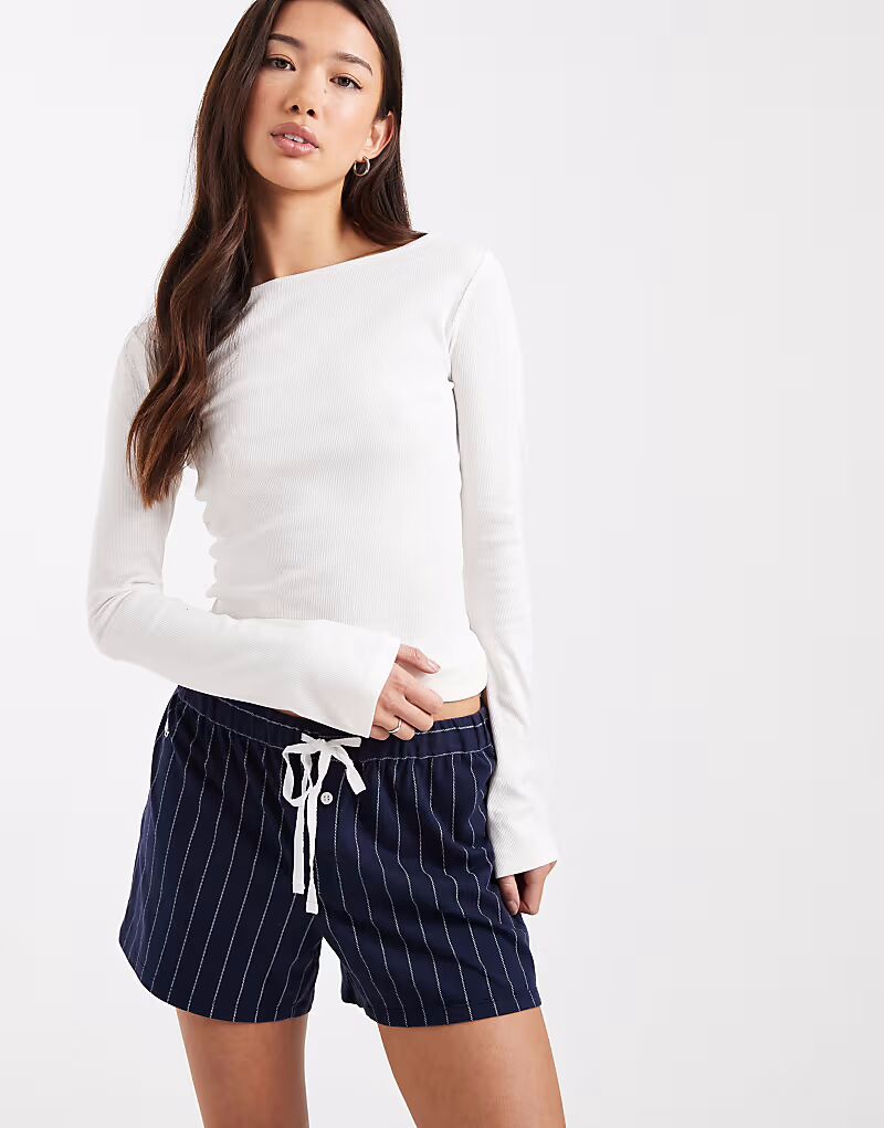 

Раздельные трусы-боксеры в тёмно-синюю полоску Ralph Lauren