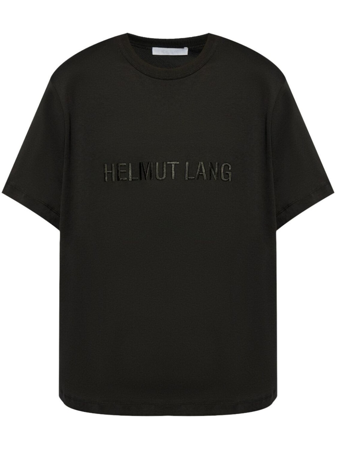 

Helmut Lang футболка из хлопка с вышитым логотипом, черный