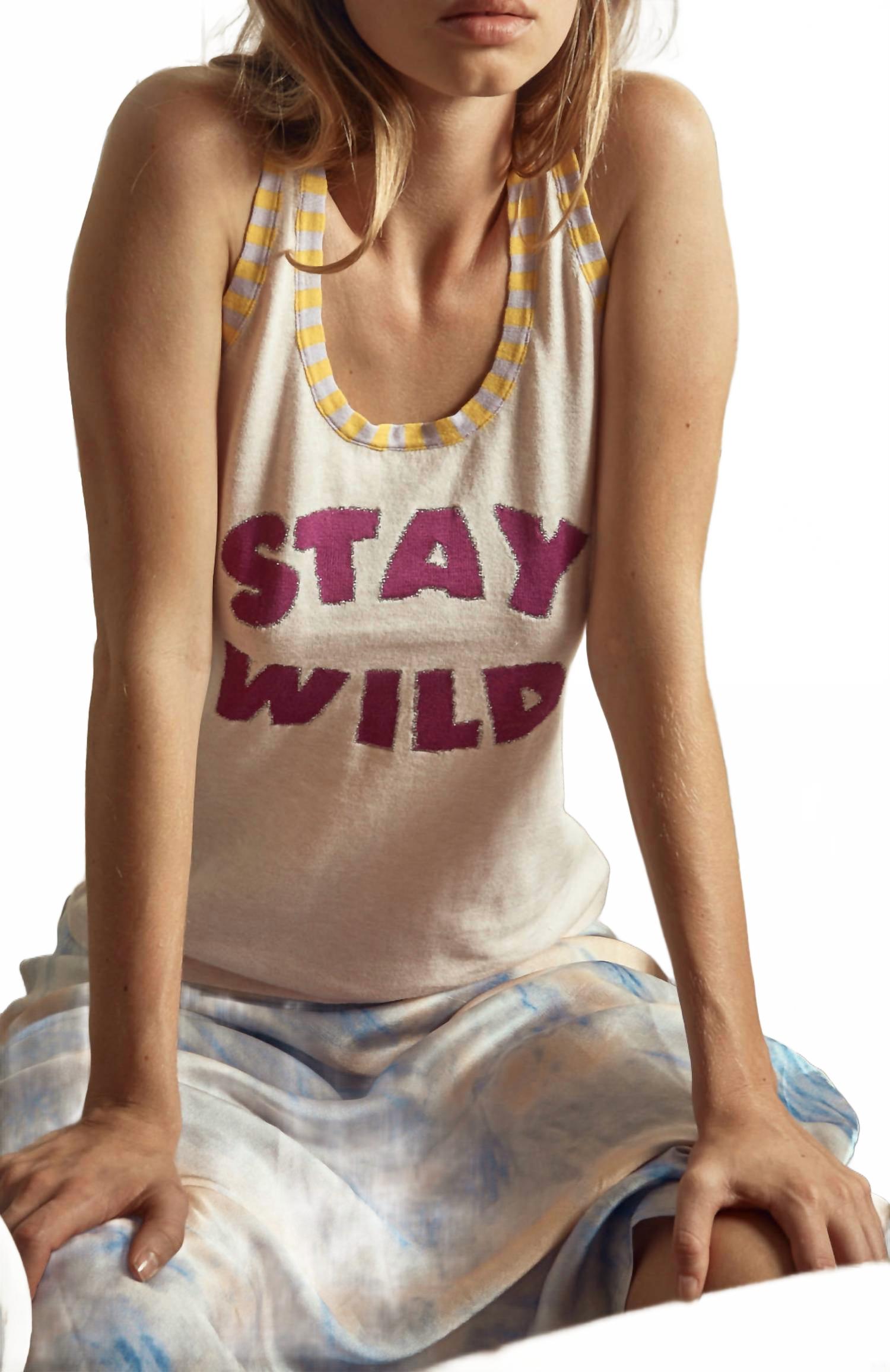 

Футболка Stay Wild белая Replica Los Angeles