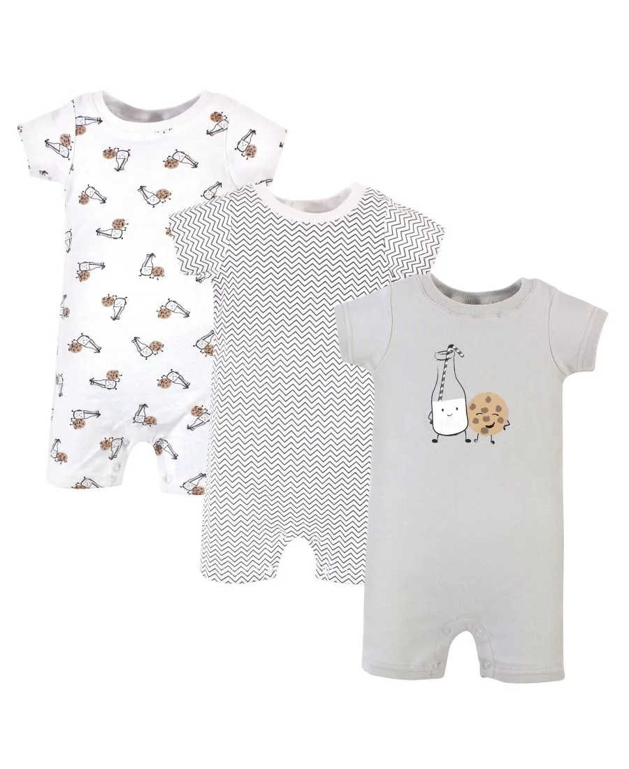 Мягкие хлопковые комбинезоны Hudson Baby, Milk Cookies