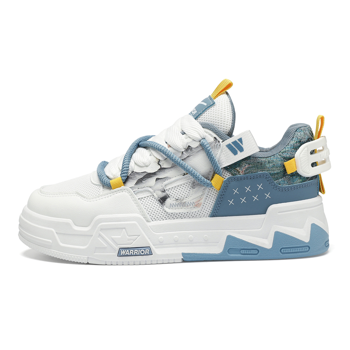 

Warrior Мужские низкие кеды для скейтбординга, бежевые/черный/белый/лунные