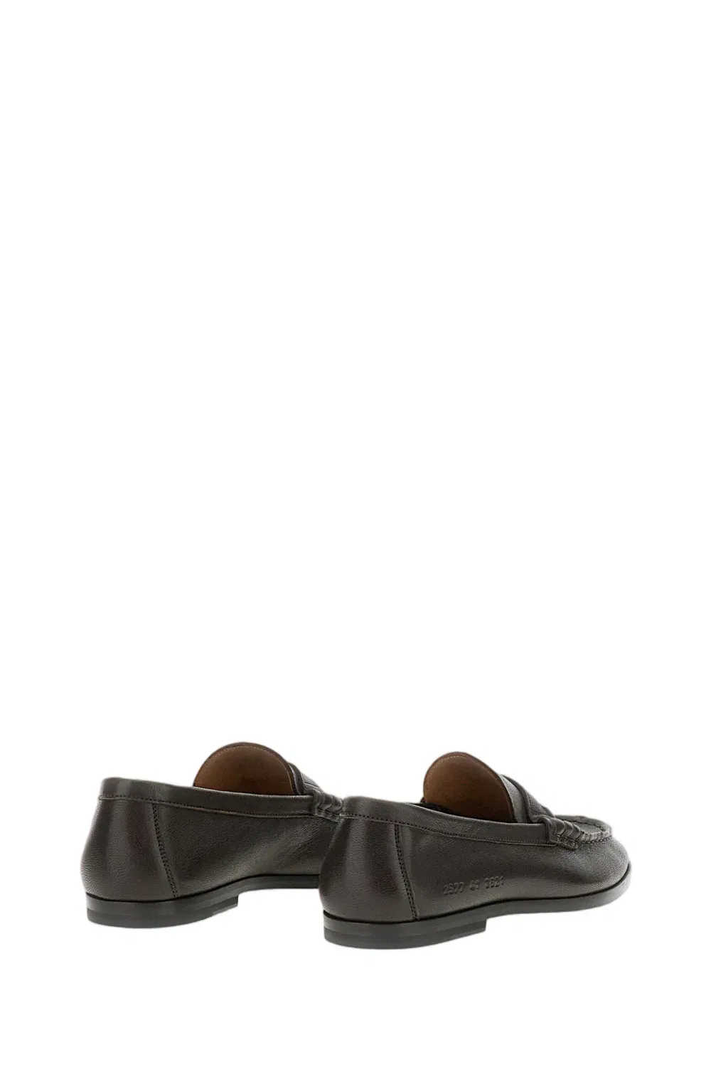 Кожаные лоферы без шнурков Common Projects, коричневый — фото 3