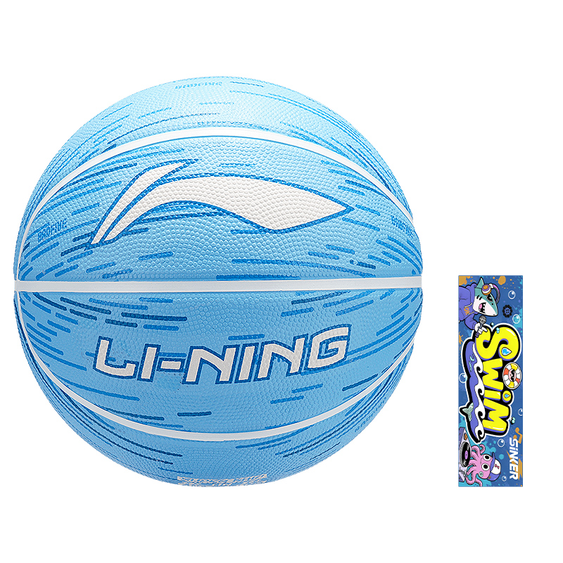

LINING Радужная коллекция резиновый баскетбольный мяч blue green размер 7 размер 5 мяч для тренировок соревнований unisex китай