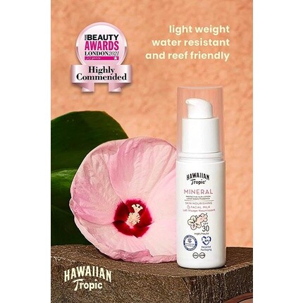 Минеральное защитное молочко для лица Spf30 50мл, Hawaiian Tropic — фото 3