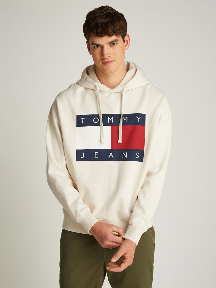 

TOMMY JEANS Худи кремового цвета