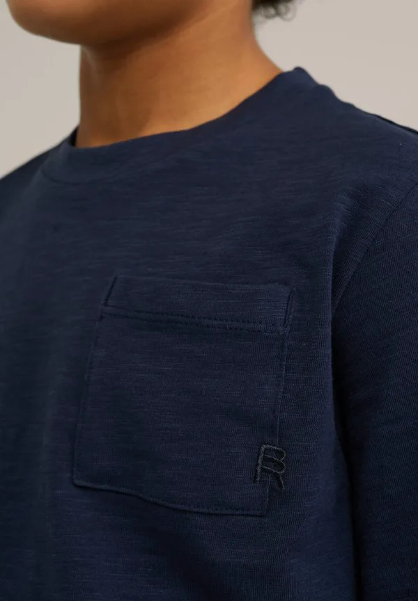 Простая футболка We Fashion, Dark Blue — фото 3