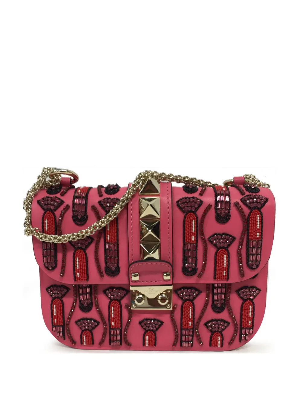 

Сумка на плечо 'Valentino Garavani Glam Lock', розовый
