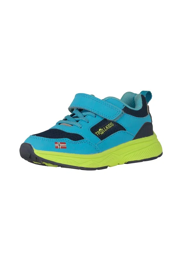 Детские кроссовки haugesund для ходьбы Trollkids, Pool Blue/Dark Indigo/Spring Leaf — фото 2