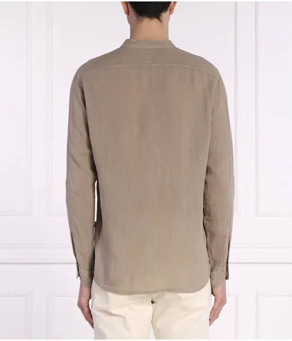 Льняная рубашка для гонок Regular fit Boss Orange, бежевый — фото 4