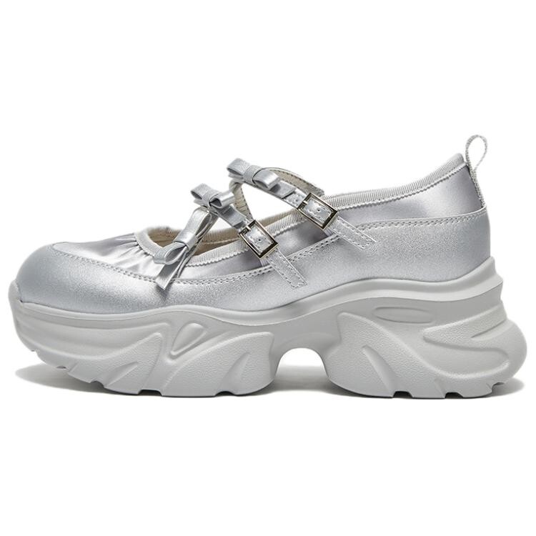 

Туфли BASTO Mary Jane Shoes Women's, серебряный