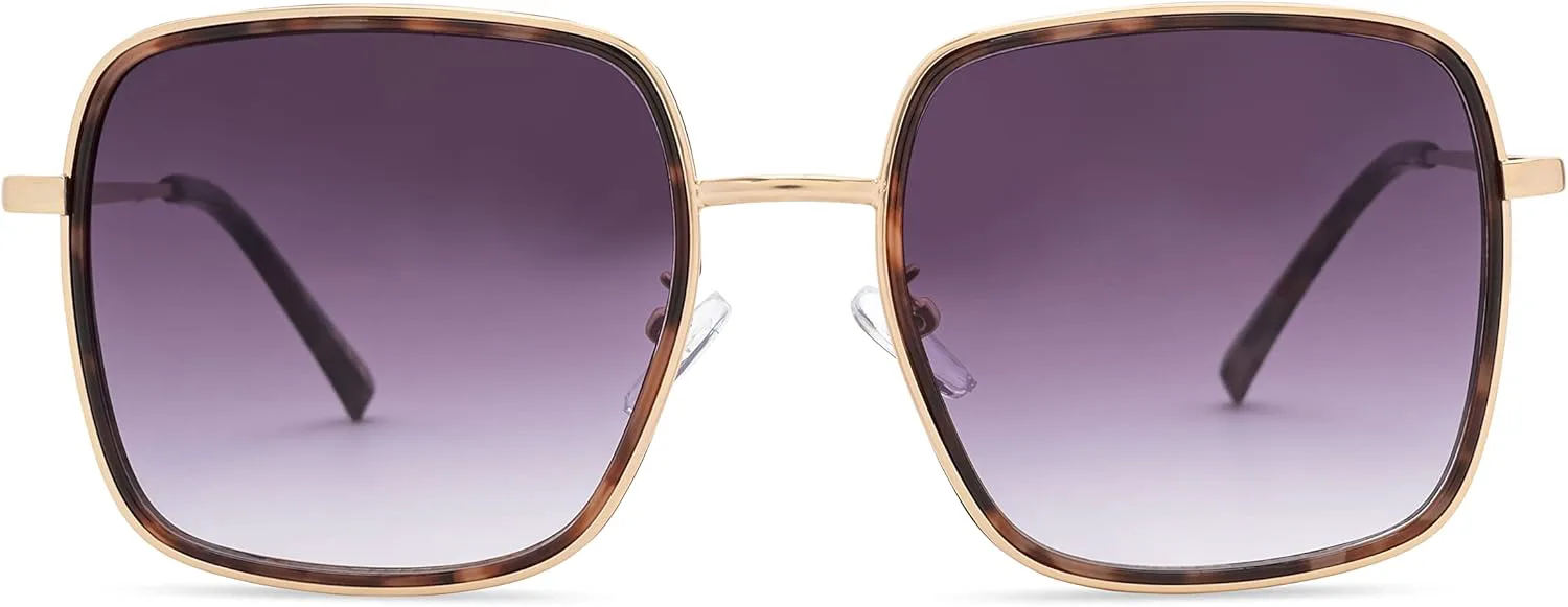 

Солнцезащитные очки Rae Dunn - NINA Premium с дизайном SHINE BRIGHT. Фирменный дизайн, Matte Gold / Matte Milky Grey Taupe Tort Frame W/ Smoke Gradient Lens