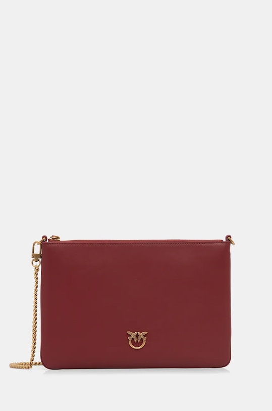 

Кожаная сумка Pinko, бордовый