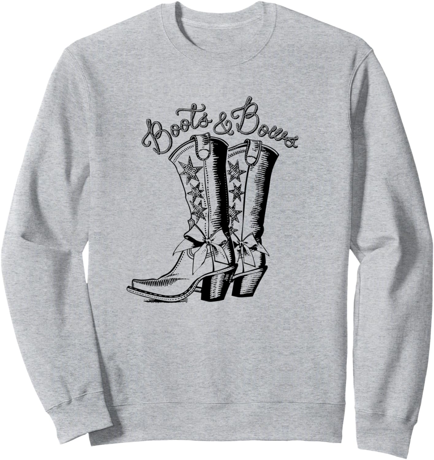 

Сапоги и банты, ковбойские сапоги, патриотическая толстовка с бантом в стиле 4 июля Fun Coquette Bow Boots American Flag Patriotic Bow, серый