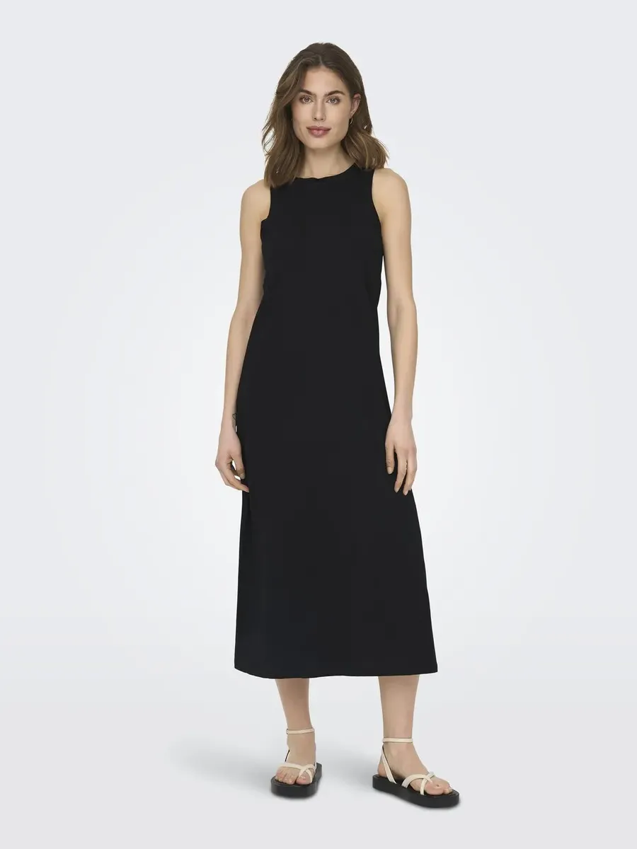 

Only летнее платье "ONLMAY LIFE S/L LONG DRESS JRS NOOS", черный