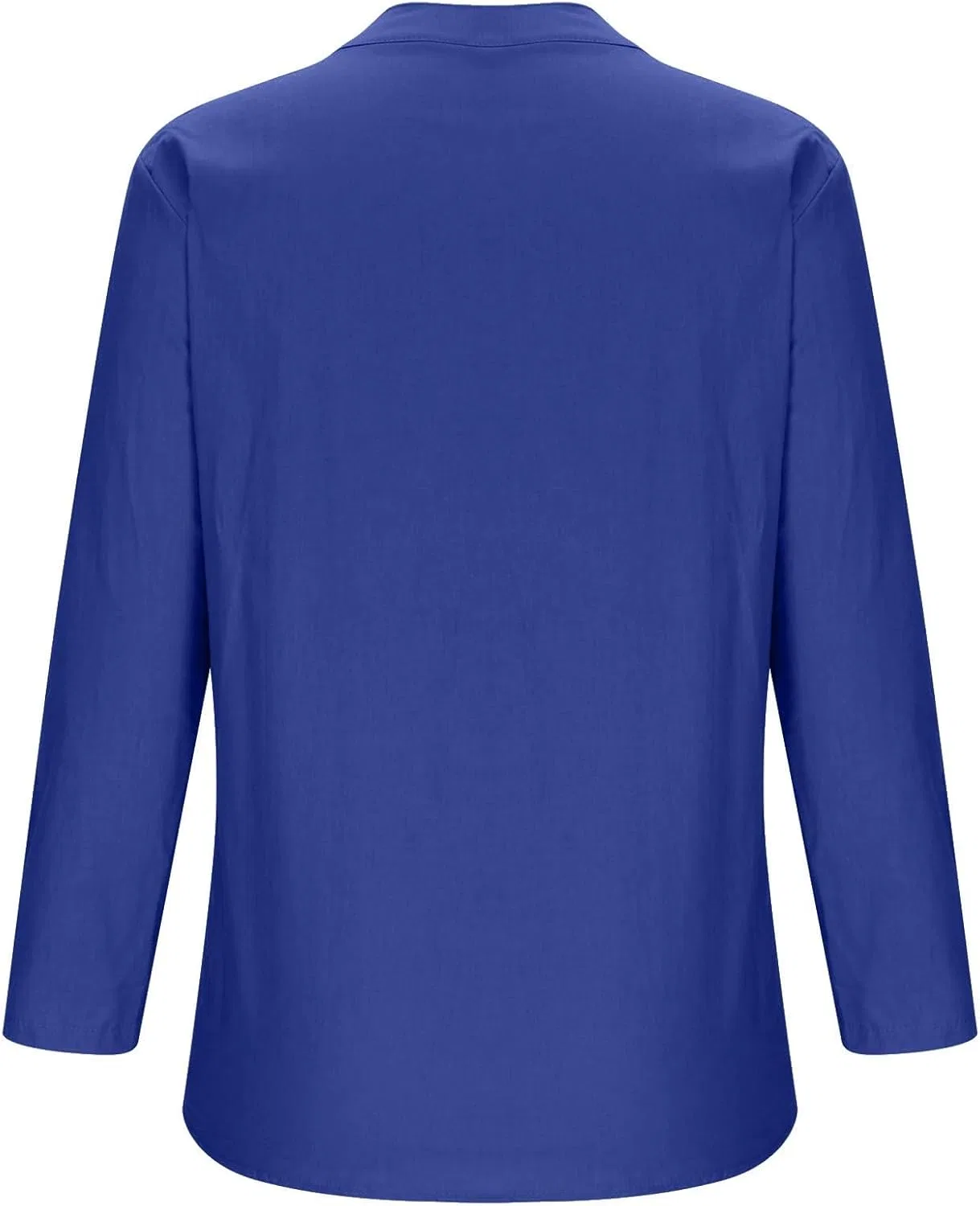 Блуза, свободный крой, Women's Summer Blouse, синий — фото 2