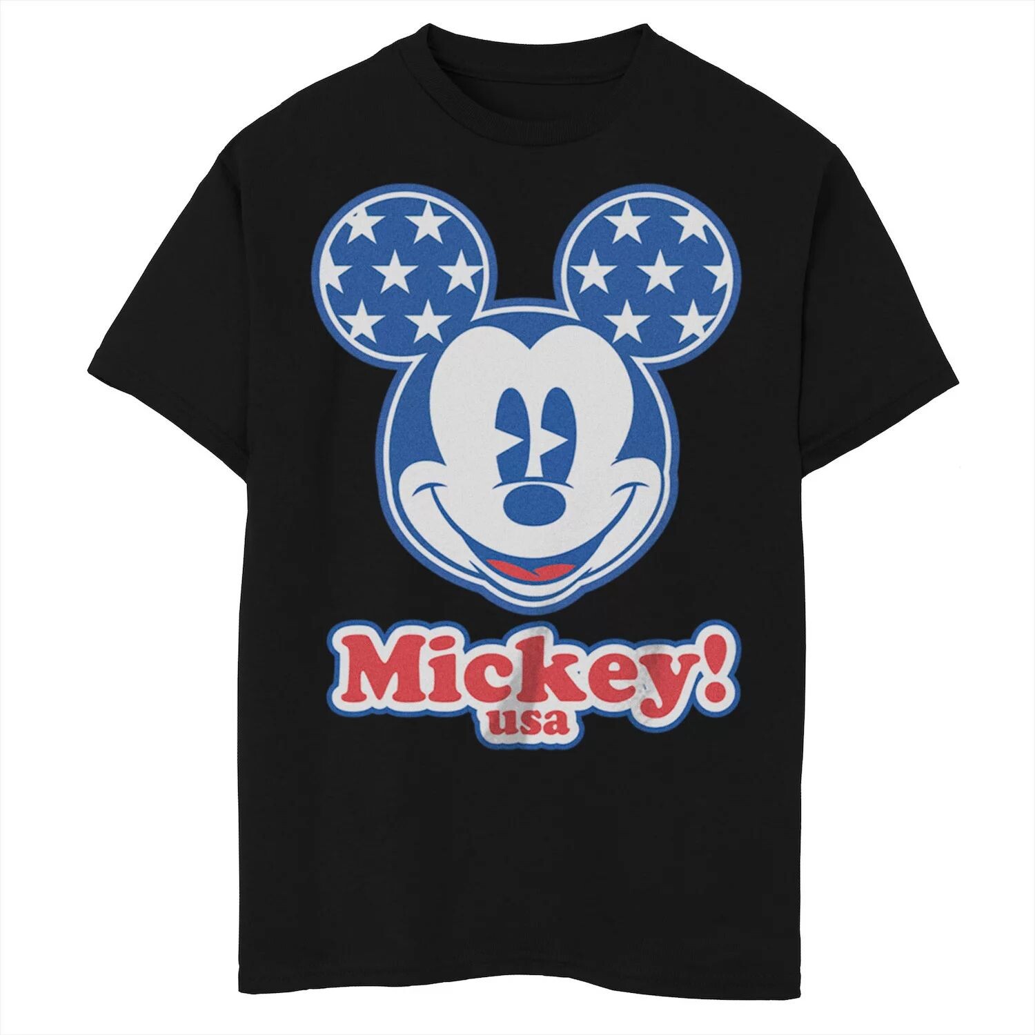 

Футболка с логотипом Disney's Boys 8–20 «Mickey Mouse Patriotic Ears» Disney