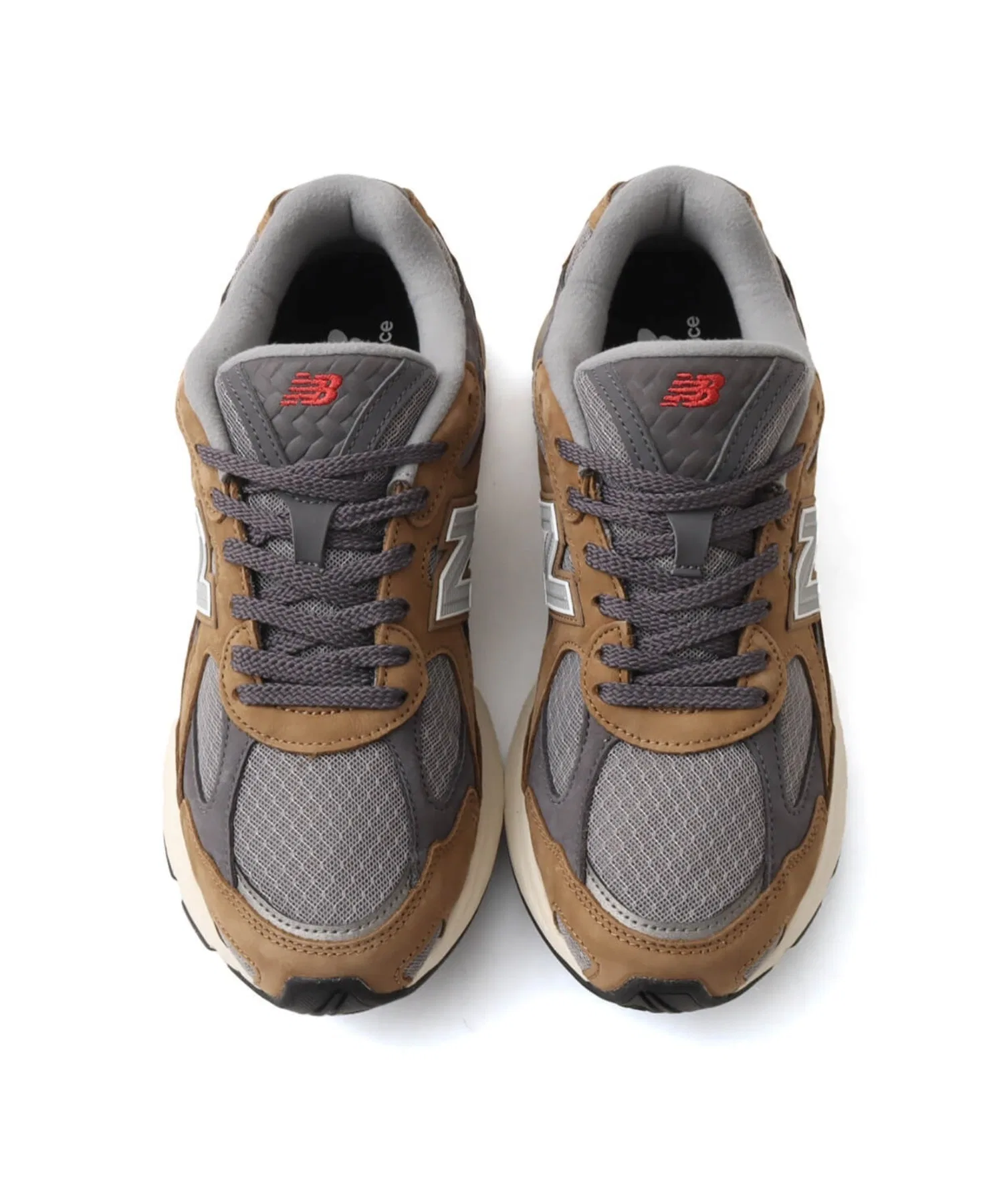Унисекс кроссовки из сетки и нубука New Balance U201020Q коричневые — фото 2