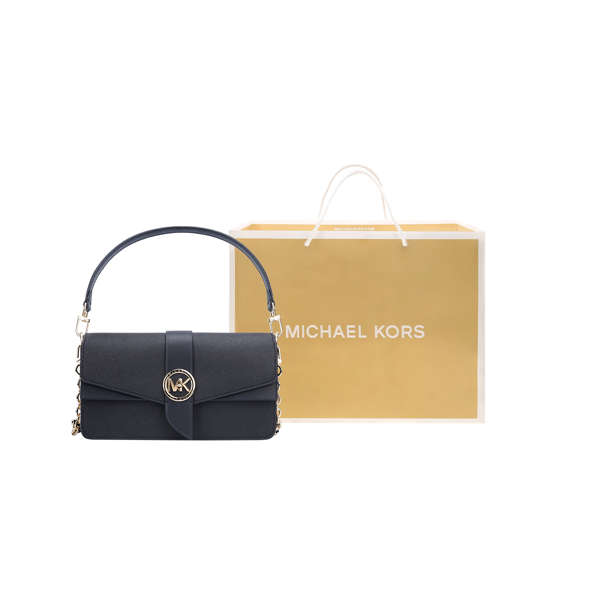 

MICHAEL KORS Кожаная сумка через плечо женская черная