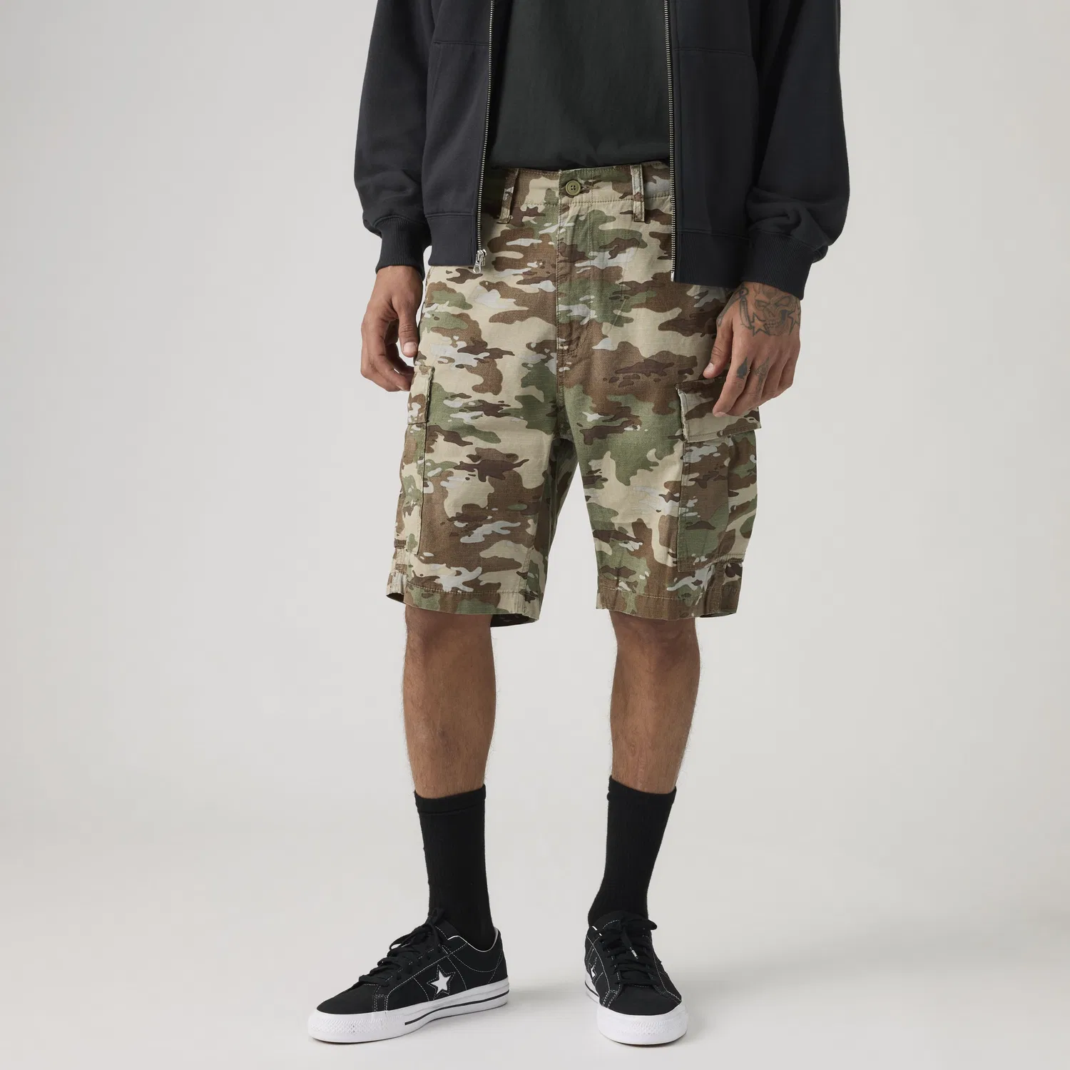 Легкие мужские шорты Carrier Cargo 9 дюймов Levi's, Green — фото 2