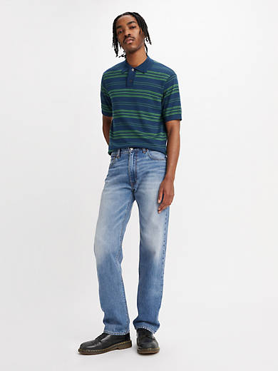 

555 Свободные прямые мужские джинсы Levi's, цвет Indigo Champion - Medium Wash - Non-Stretch