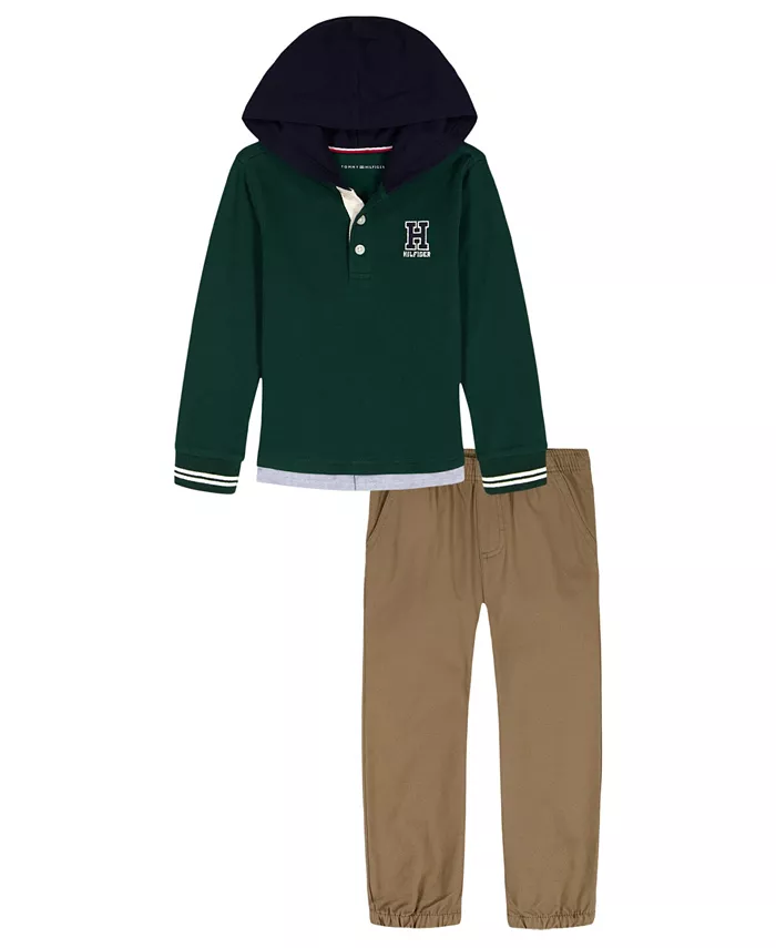 

Мальчиковый комплект для малышей 2T-4T худи и штаны Tommy Hilfiger, мультиколор