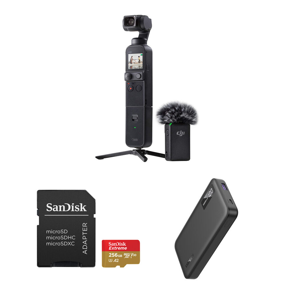 

Экшн-камера DJI Pocket 2 Creator Combo with microSDXC, Power Bank & Cable