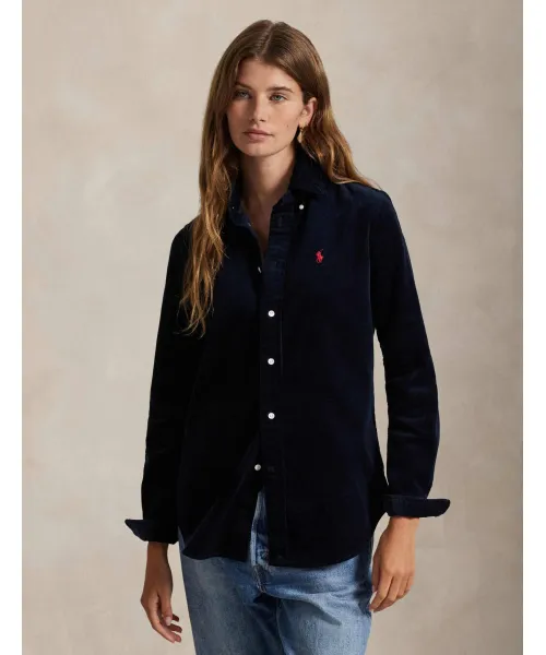 

Вельветовая рубашка Slim fit Polo Ralph Lauren, синий