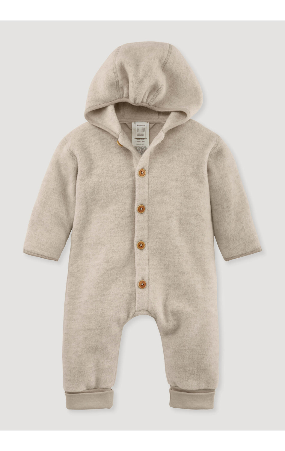 

Комбинезон Hessnatur Wollfleece Overall, цвет düne
