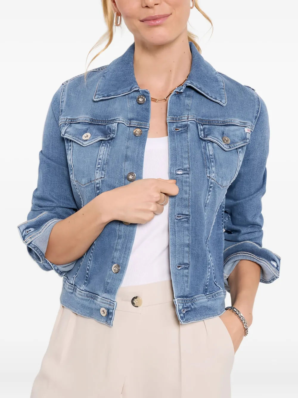 

Джинсовая куртка на пуговицах AG Jeans, синий